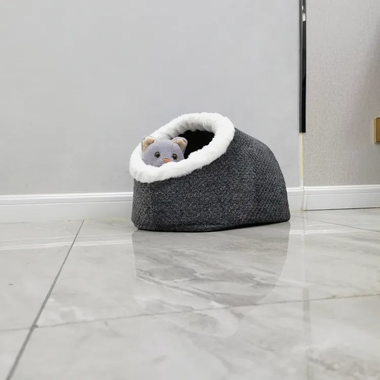 宠物猫窝冬季保暖猫床垫子半封闭式猫窝四季通用泰迪狗狗窝猫房子