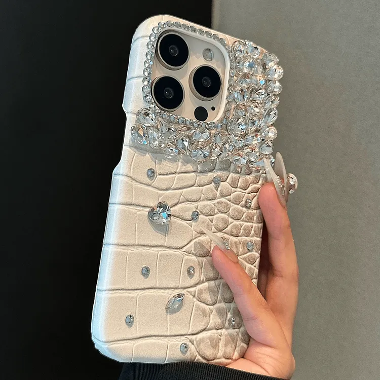 鳄鱼皮纹适用iPhone15promax手机壳轻奢风苹果14欧美13创意12高级