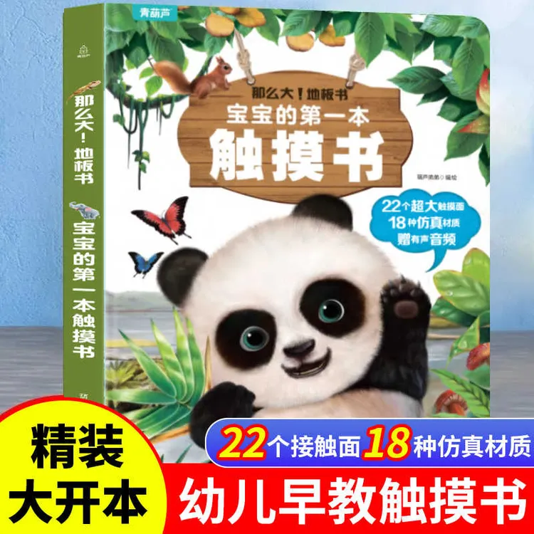 宝宝的触摸书 早教触感训练精细动作 那么大地板书 
