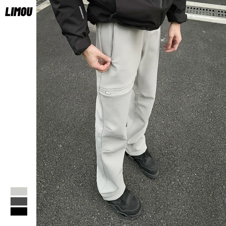 LIMOU秋冬季鸟版GAMMA版型伽马加绒加厚户外冲锋裤机能长裤子男士
