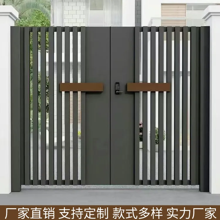 中式大门高端门庭院门设计工厂小门新中式护栏国风门别墅大门小区