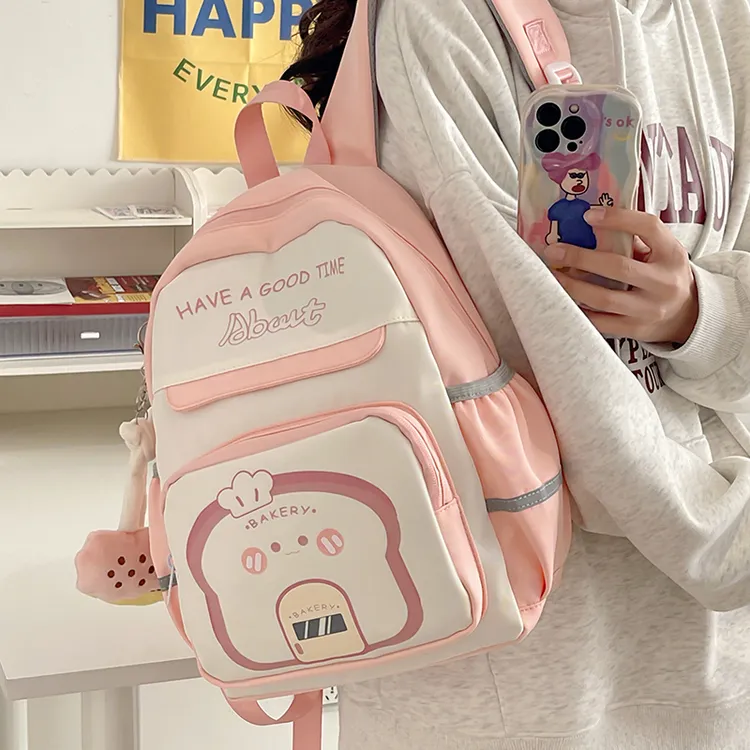 轻便春游小背包外出森系双肩包幼儿园书包女童出游卡通包包女包潮