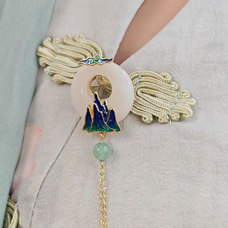 黄铜耳饰 2024火爆款耳饰 穿搭配饰胸针 新中式轻奢小众高级感