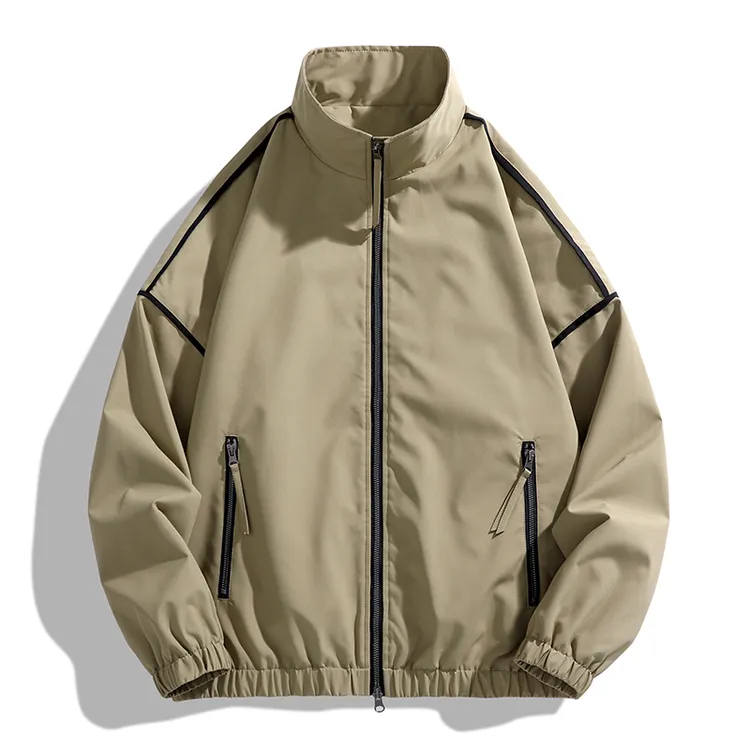玛斯柏夹克外套男士春秋季2025新款潮牌宽松立领男装休闲简约衣服