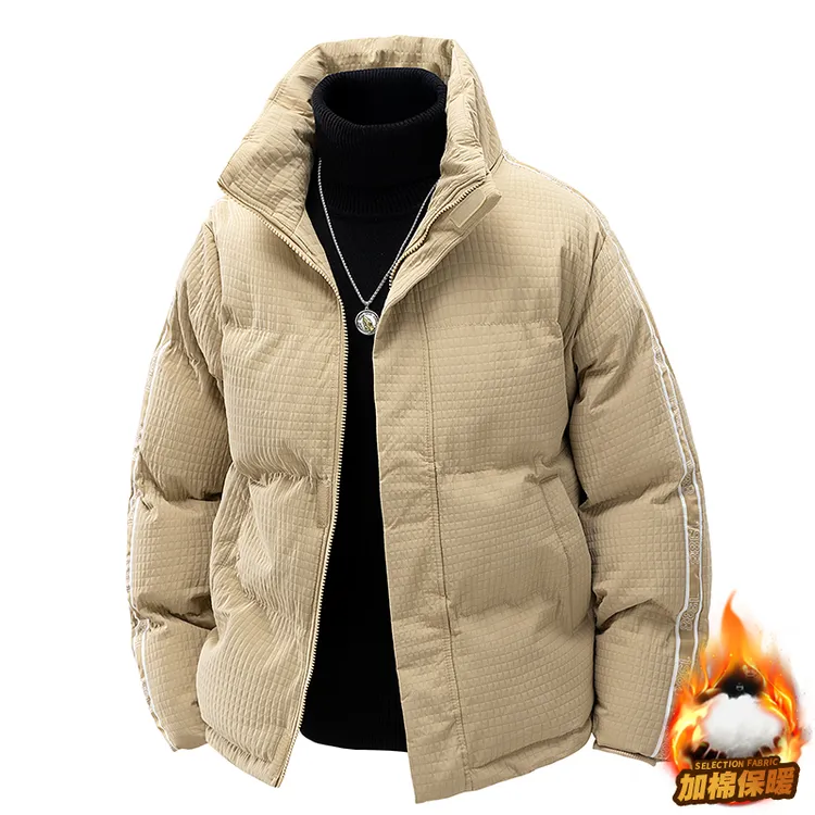 玛斯柏棉衣男士冬季潮牌百搭抗寒休闲男生立领加厚款保暖棉服外套