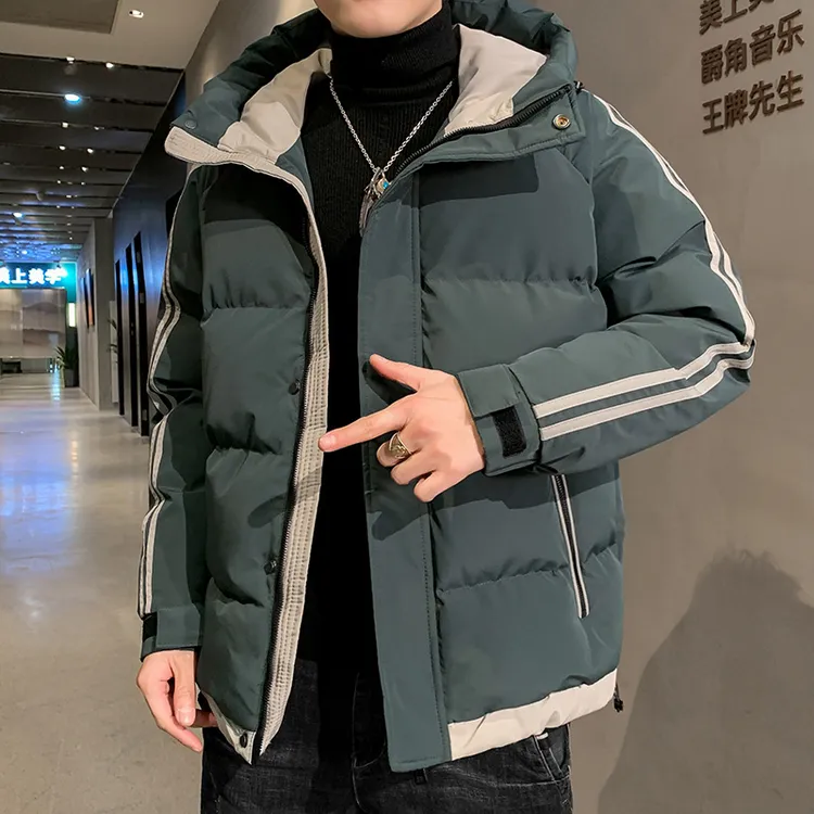 玛斯柏棉衣男士外套秋冬季新款潮牌宽松棉袄男装加厚休闲连帽棉服