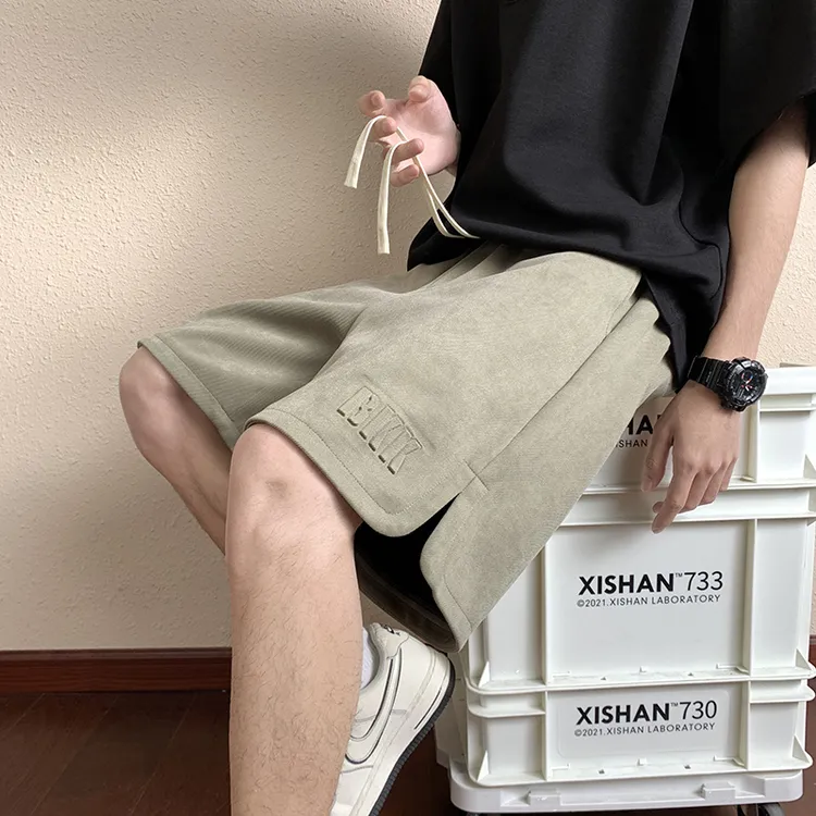 休闲短裤男士夏季宽松薄款大码潮流百搭男款港风潮牌男生五分中裤