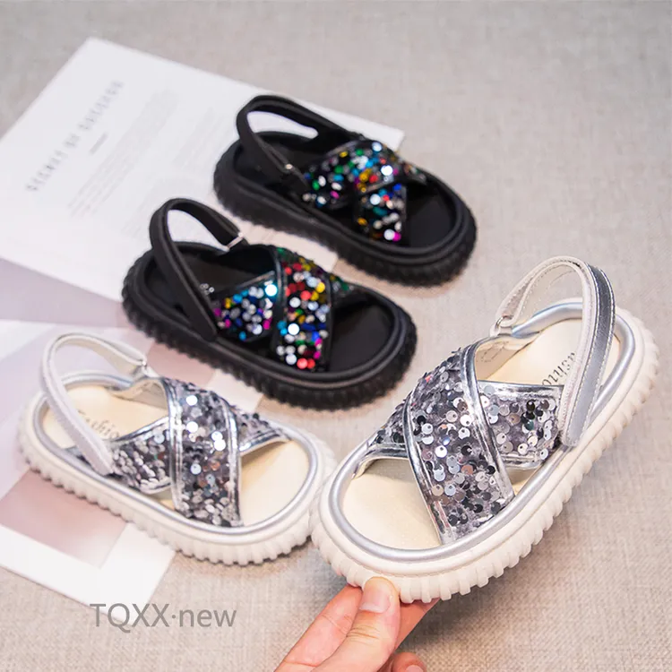 女童鞋凉鞋2024夏季新款儿童软底鞋子夏款休闲洋气小女孩公主鞋子