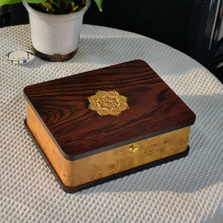 首饰盒/箱 高档木质首饰盒翡翠手链礼品盒玉器手镯手串收纳包装盒