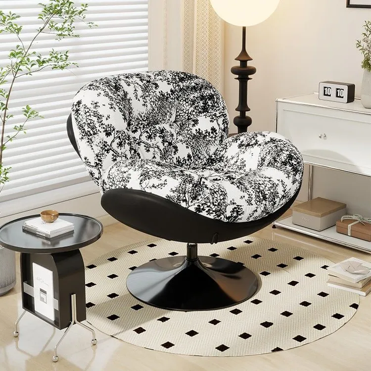 榻榻米懒人沙发复古设计师卧室阳台休闲椅家用轻奢会所椅单人耐用