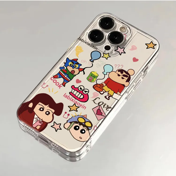 超人小新适用iphone15promax苹果14趣味手机壳华为vivo小米oppo软