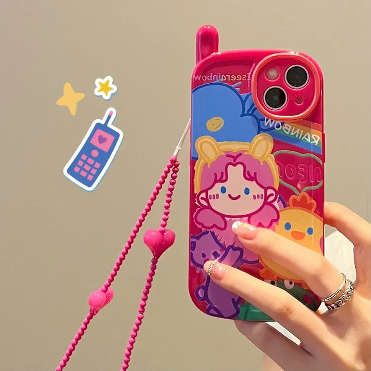 欧克里里涂鸦女孩大哥大苹果14手机壳iphone13/12promax高级11女x