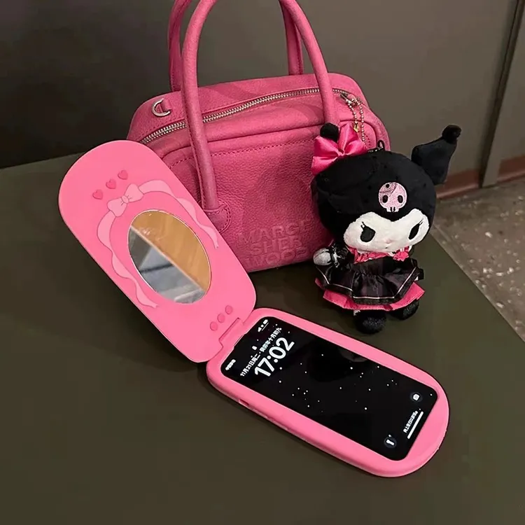 欧克里里call来电翻盖机适用苹果15/16手机壳iPhone14/13软12/11