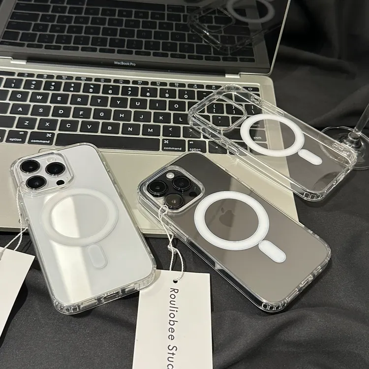 亚克力磁吸充电适用16苹果17Pro手机壳iPhone14Promax/15软12套13