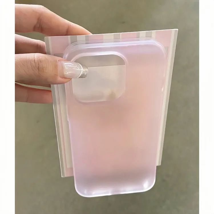 欧克里里樱花粉幻影苹果13手机壳iphone15/14promax清透11/12软壳