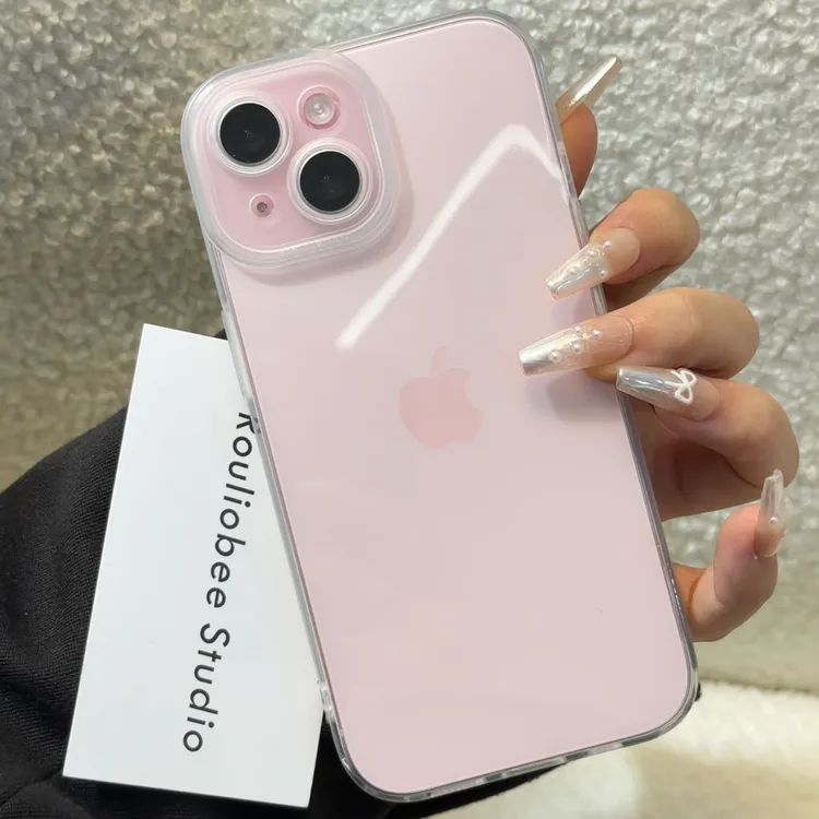 简约全包加厚镜头苹果15/16/17手机壳iPhone14/13promax透明12/11