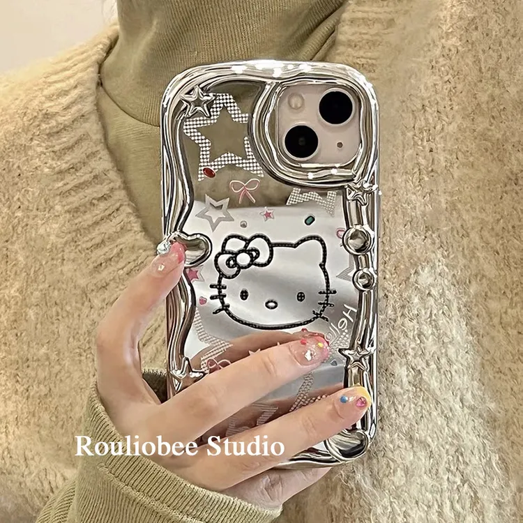 欧克里里星星KT猫苹果14手机壳iphone13高级12/11promax可爱14pro
