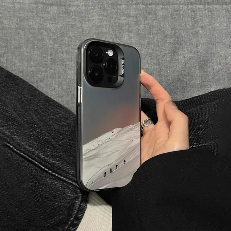 攀登雪山适用苹果15手机壳iPhone13/14promax文艺11/12元气壳xsxr