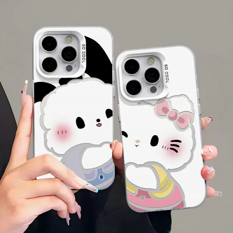 左贴贴凯蒂适用苹果15/17手机壳iphone16promax元气壳13/14情侣12