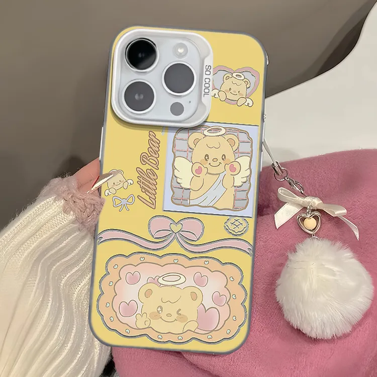 黄油天使小熊适用iPhone15/14可爱手机壳苹果vivo华为小米oppo软