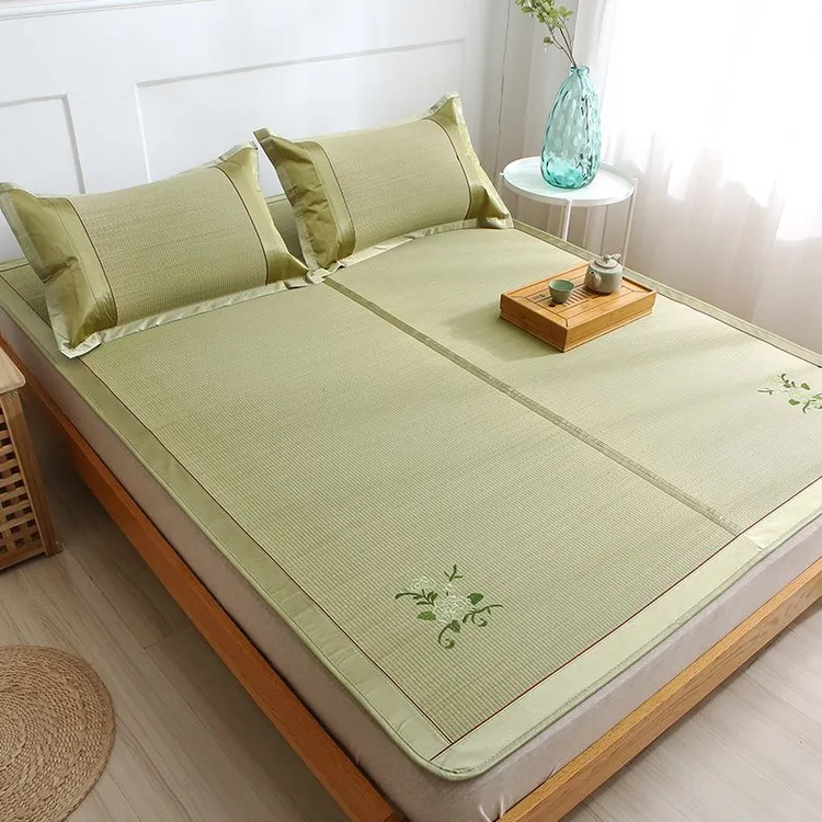 天然蔺草席2024夏季家用席子可折叠水洗夏天老式凉席婴儿可用舒适