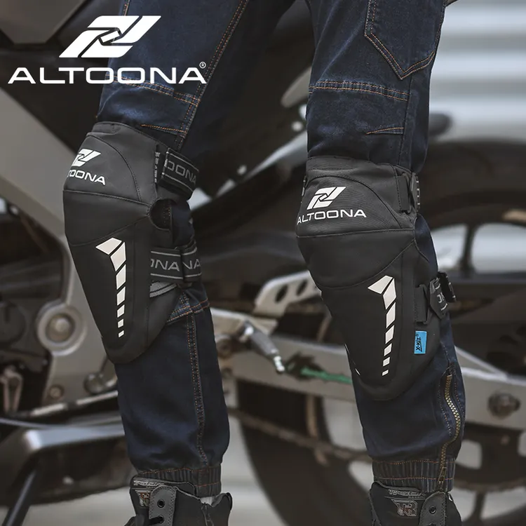 安途纳ALTOONA新款护膝摩托车护膝骑行越野反光防风防摔耐磨护具