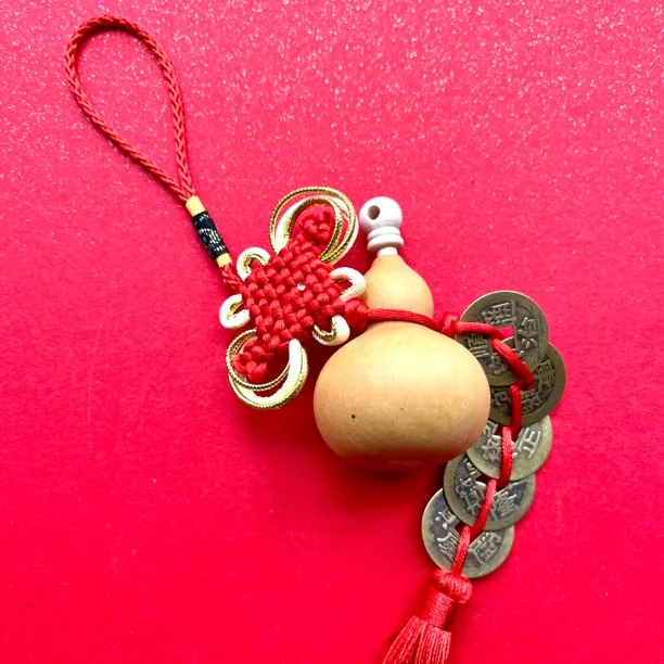 老师力荐五帝钱葫芦中国结家居如意挂件门对门卧室客厅小葫芦挂件