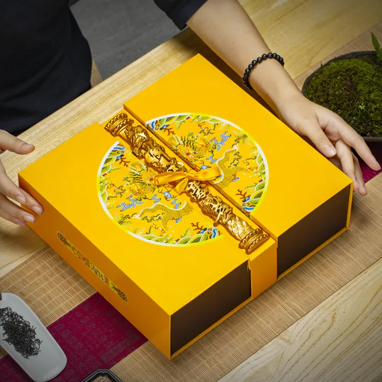 大红袍茶叶礼盒装 龙柱款式节日送礼