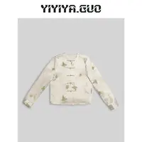 yiyiya.Guo艺艺吖/【金黛】金线蝴蝶中扣上衣2024265