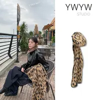 【YWYW氛围感配饰系列】秋冬百搭氛围感豹纹针织围脖围巾Q2