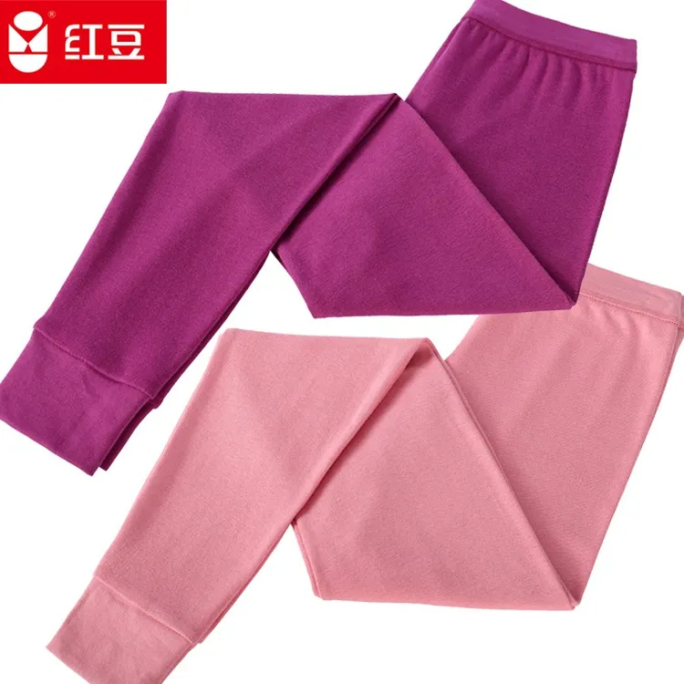 红豆秋裤女纯棉全棉女士中老年人宽松薄款妈妈老人打底衬裤春秋