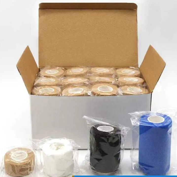 弹性防滑运动压力绷带透气自粘防护脚踝膝盖足球篮球运动防护绷带