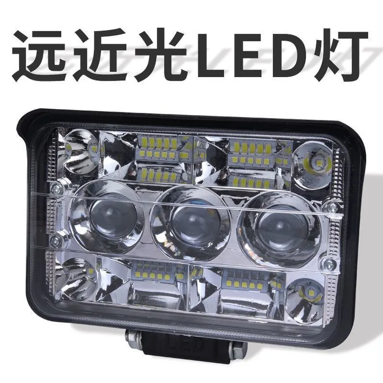 12v汽车led大灯24v货车倒车灯聚光透镜激光炮大灯雾灯电动车射灯
