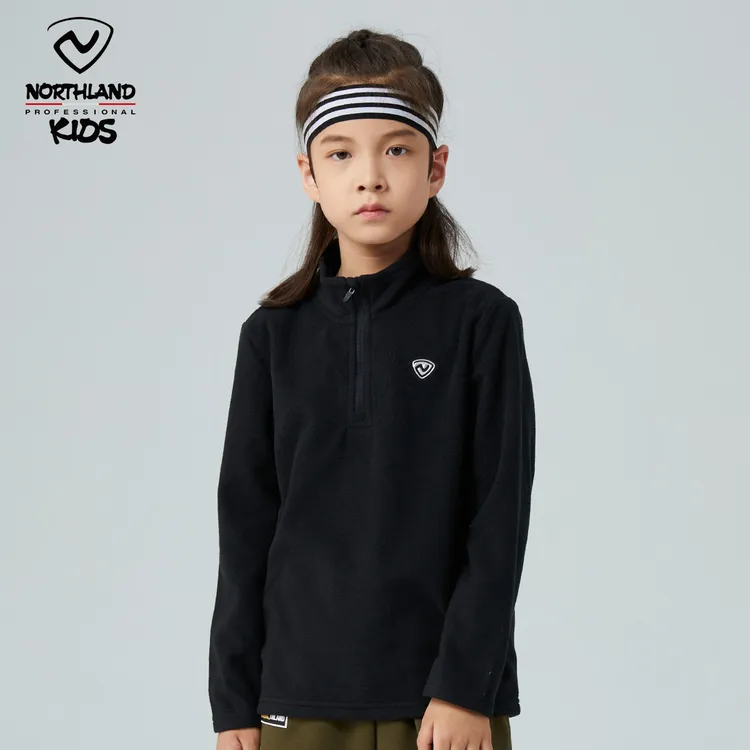 诺诗兰童装儿童卫衣男女童户外大童舒适抓绒卫衣特价断码萌娃穿搭