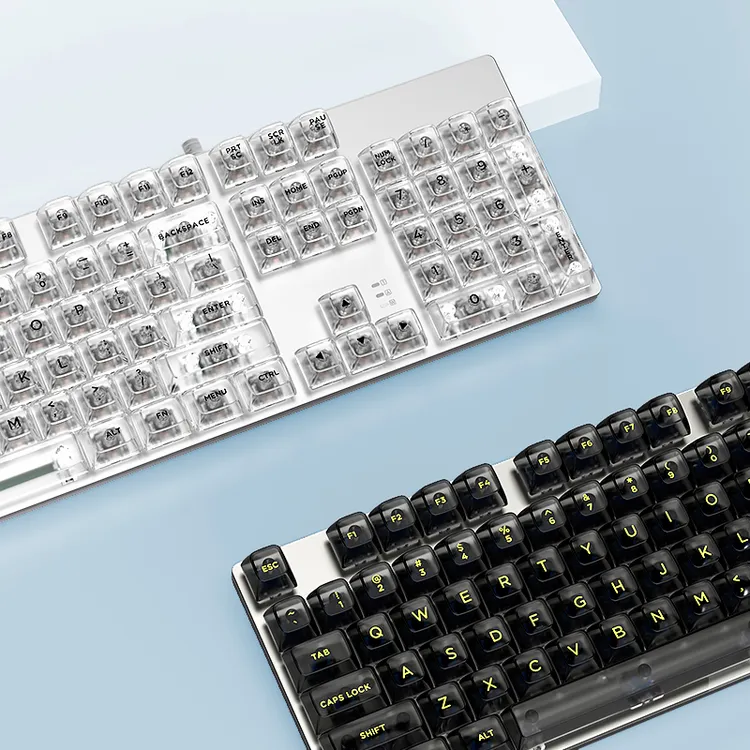 透明键帽132键小全套键帽PC透明键帽适配68/75/87/98/104