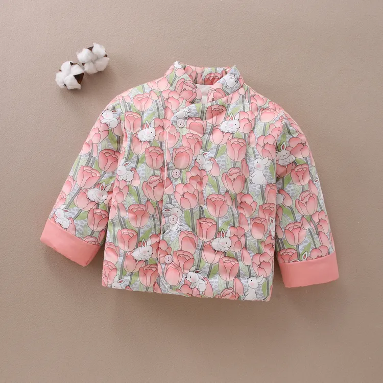 宝宝儿童棉花手工棉服棉内胆加厚长袖中厚秋冬棉衣上衣冬季洋气款