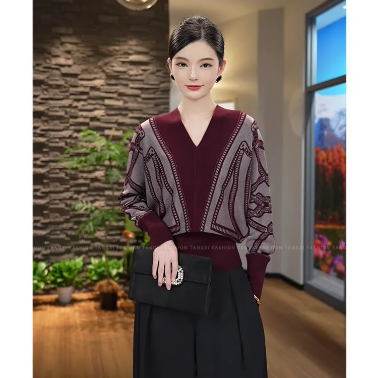 2025秋季新款【ZM24-Q610】含绵羊毛百搭软糯宽松套头针织衫女