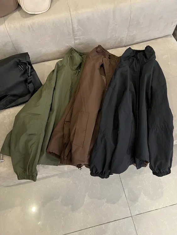 24073-春秋季新款百搭休闲韩版舒适潮流短款外套外出新款外套