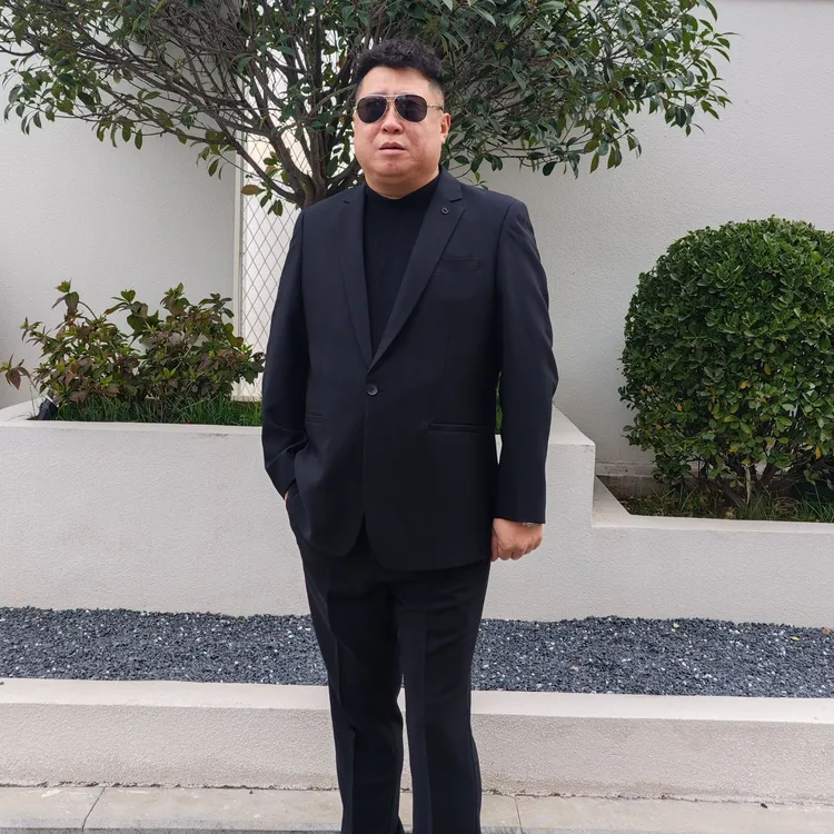 男士大码秋冬修身平驳领商务休闲开衩西服套装大码男装秋冬上新DS