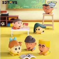 【代拆】蜡笔小新MINI系列趴趴盲盒迷你手办公仔萌粒