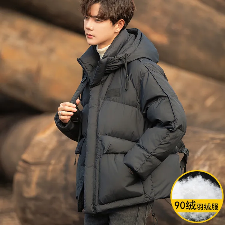 90羽绒服男士男款2025冬季新款加厚轻薄爆款立领正品情侣冬装外套