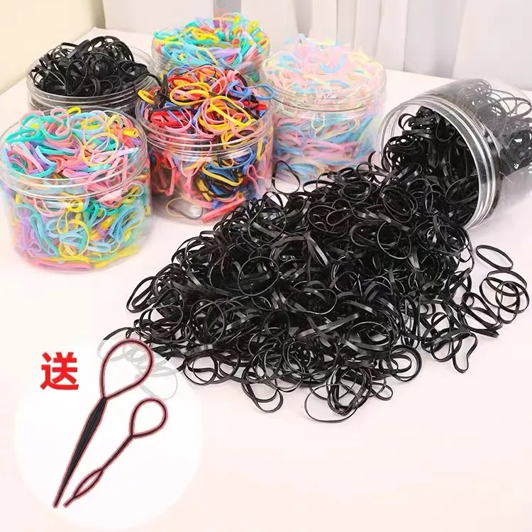 【送盘发器】橡皮筋女扎头高弹力加粗耐用加厚一次性大人儿童不伤发