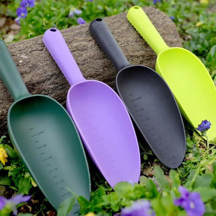 塑料铲子多肉土铲猫砂铲子阳台种菜挖土刻度铲园艺饲料铲铲沙