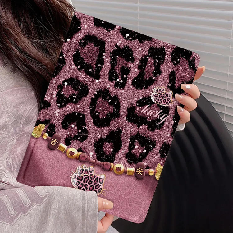 豹纹幸运猫ipad air6保护套设计款pro2024高端平板mini新款上档次