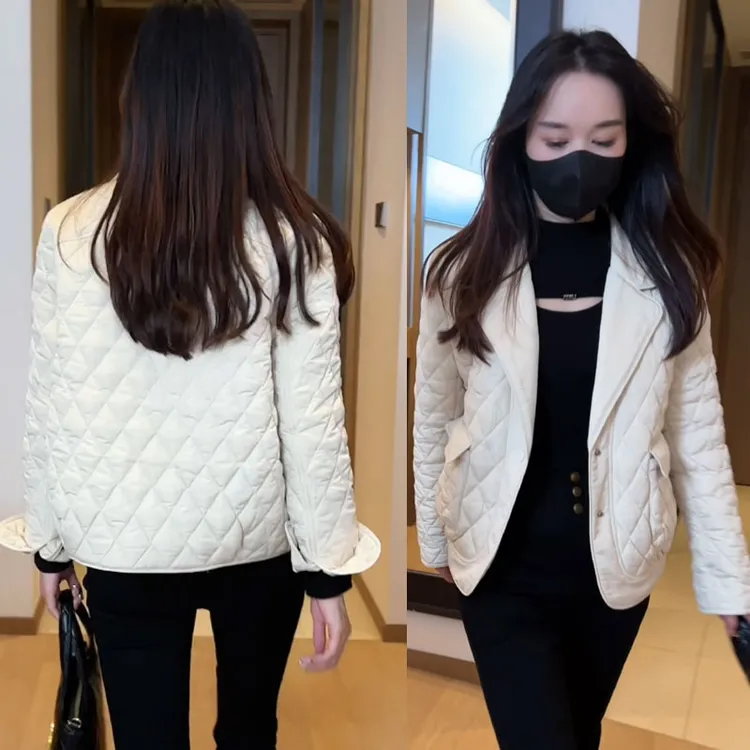 短款轻薄棉衣棉袄袄通勤风保暖棉衣韩版秋冬季显瘦外套棉服女5510