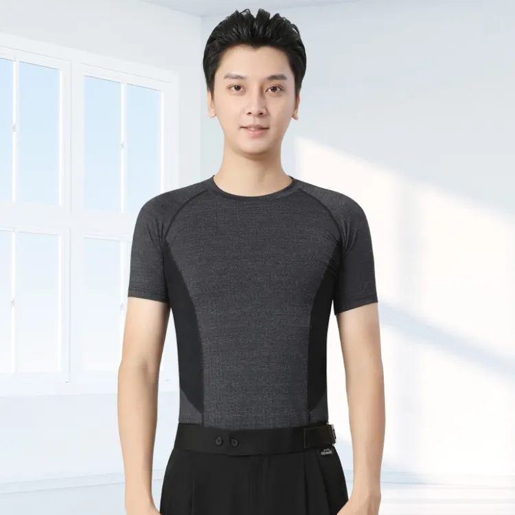 【四针六线男舞衣】丹宝罗拉丁舞服夏季男款摩登舞舞衣