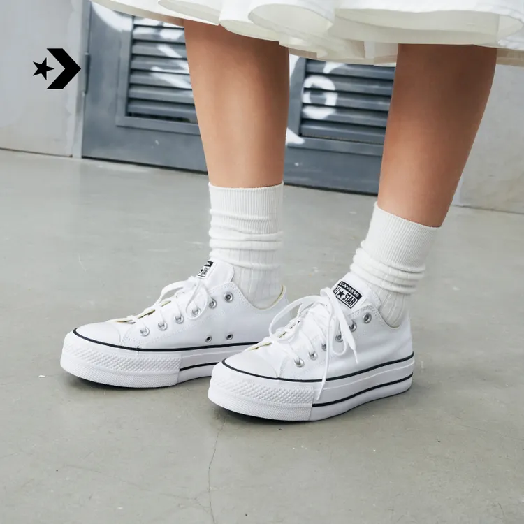【流光风】匡威AllStarLift经典厚底鞋小白鞋帆布鞋560251C