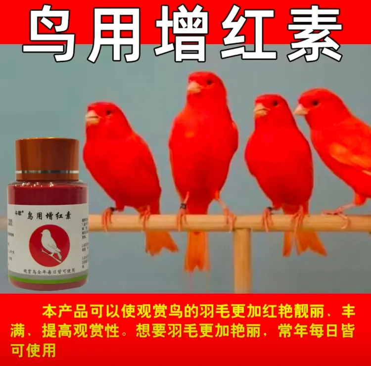 鸟类通用增红素，增黄素，增绿素色素，鸟类换羽过程辅助鸟儿上色