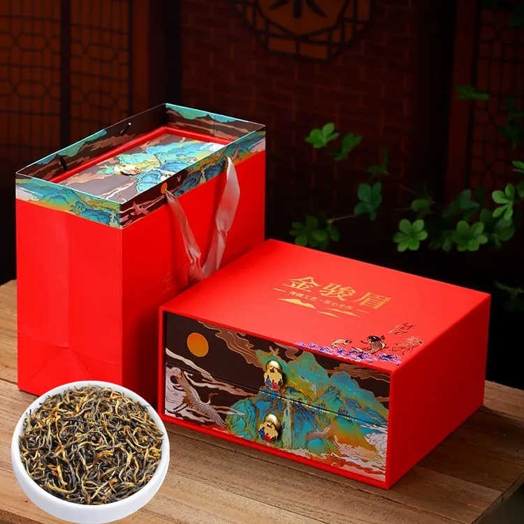 正宗金骏眉蜜香红茶浓香型养胃2025新茶叶500g红色礼盒装