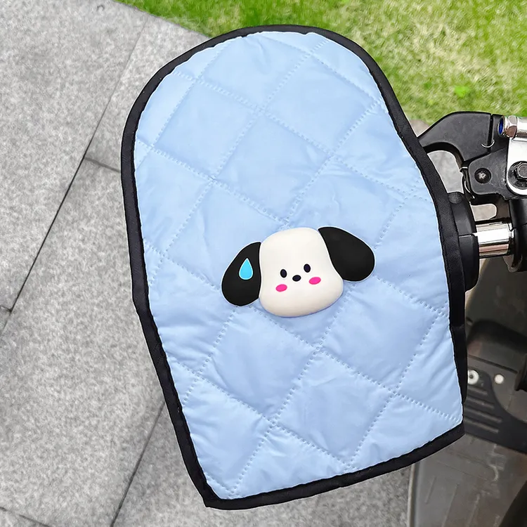 新款电动车防晒手套夏季薄款可爱卡通电瓶车摩托车车把套遮阳防水